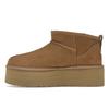 UGG  Classic Ultra Mini Platform Boot Chestnut Women Sneakers Brown 1135092-CHE