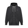 Polo Ss23 Solid Color Logo Embroidered Zip-Up Hoodie Men Hoodies Charcoal-Gray 71062887-003