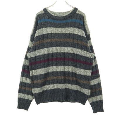 Beauty Products 90s Old Border Pattern Long Sleeve Sweater M Men's Used