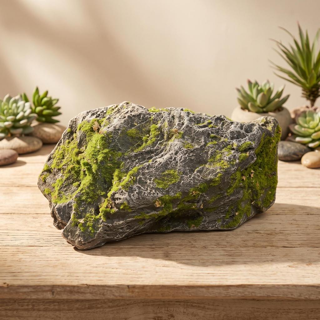 Faux Moss Rock Lifelike Artificial Irregular for Photographers
