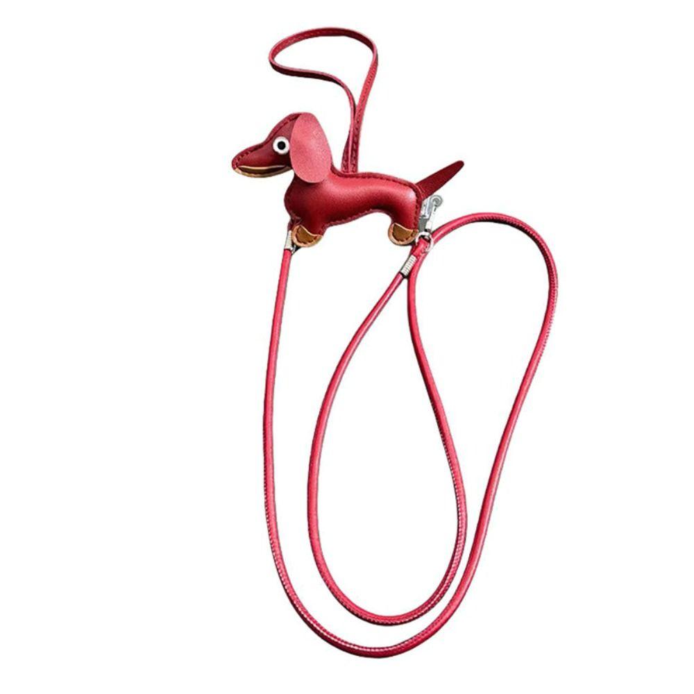 Cute Puppy Back Clip Phone Lanyard PU Leather Phone Crossbody Strap Girl Gifts