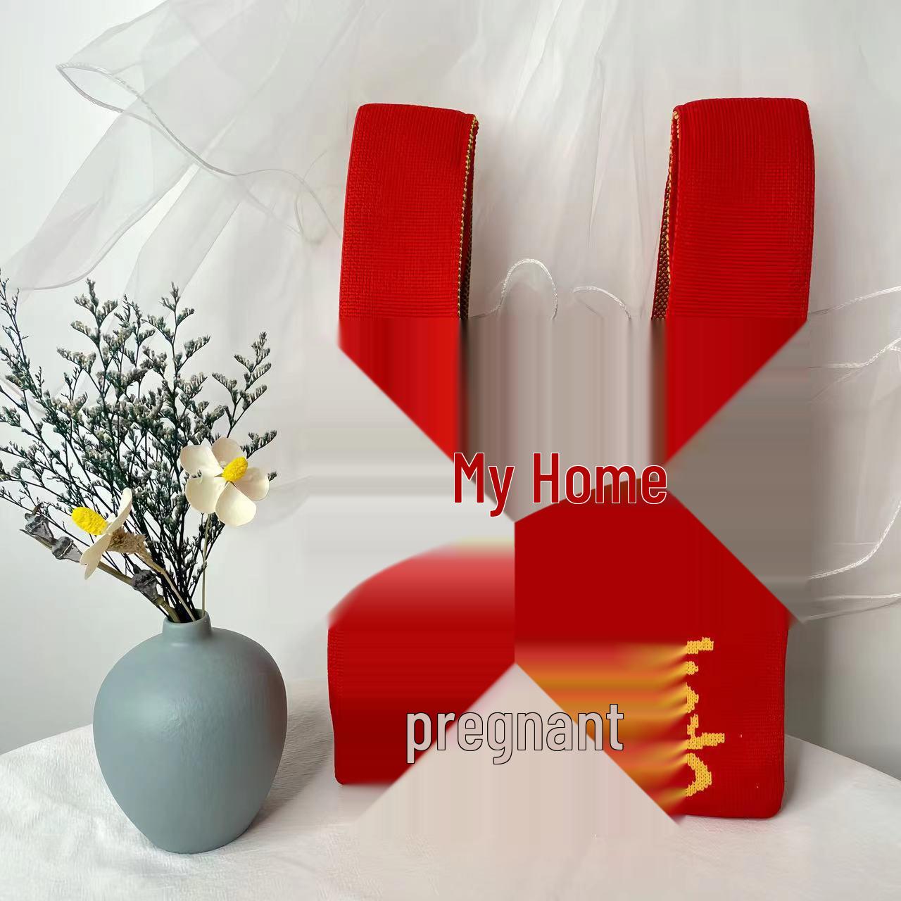 Большая многоразовая вязаная свадебная сумка-тоут - Дизайн  Двойное счастье , Подарочная сумка