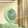 USB Desk Fan Rechargeable Quiet Small Portable Desktop Table Fan with Light for Home Travel
