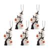 2/3/5/8/10Pcs Halloween Keychain Pendant 2D Spooky Ghost Pumpkin Design Acrylic Halloween Decoration Keychain Pendant