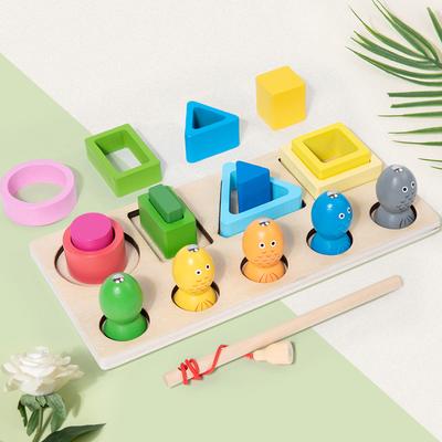 Montessori-Holzspielzeug für Kinder, Holzsortier- und Stapelspielzeug für Babys, Kleinkinder, pädagogische Form, Farbsortierer, Geschenke für Vorschulkinder