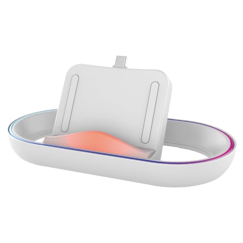 Allone ps portal fjernspiller ladestativ med led lys 16 x 9 x 8 cm spill enkel lading glødende alg-psrpleds