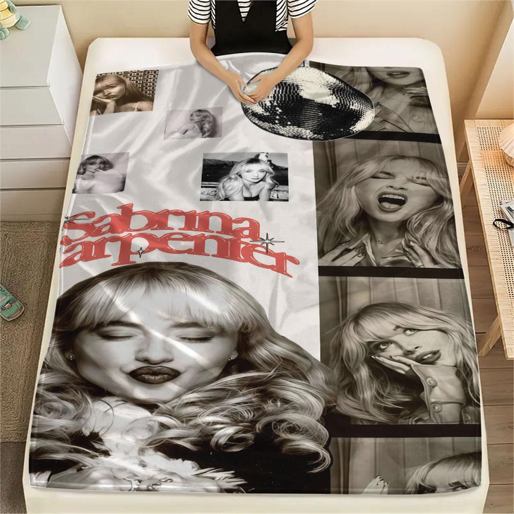 1 Stück Sabrina Carpenter Spark Decke, Hohe Qualität, Bequem für alle Jahreszeiten, Heimdekoration, Wärme und Komfort
