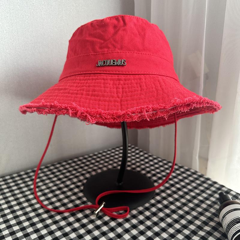 1 Pz Versione Coreana Cappello da Pescatore Femminile Pieghevole Retro Abbinabile Viaggio Tesa Cappello Temperamento Mostra Viso Piccolo Cappello a Secchiello