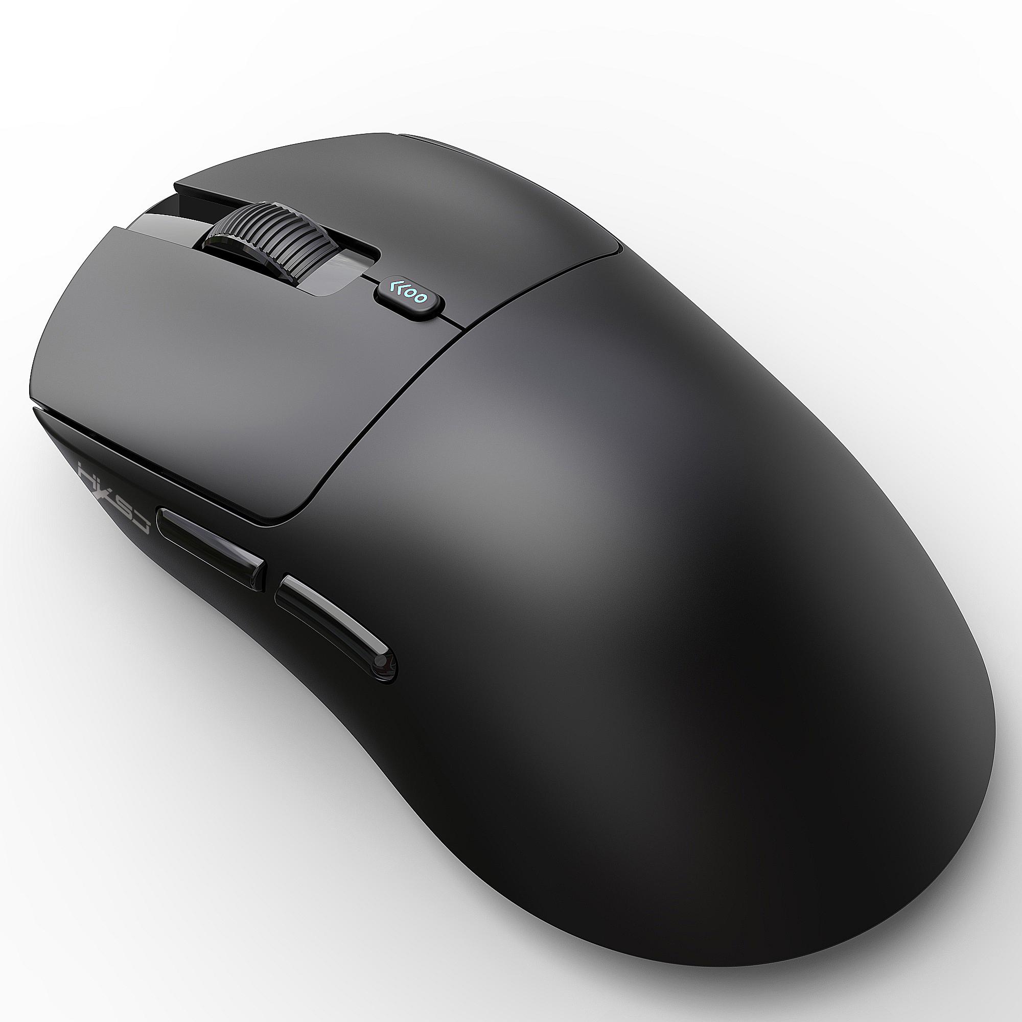 

HXSJ T68 Беспроводная проводная трехрежимная перезаряжаемая игровая мышь 2,4G BT5.1 с регулируемым разрешением 12000 точек на дюйм для киберспорта чёрный