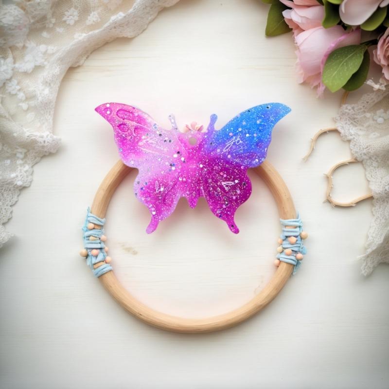 Butterfly Pendant Silicone Molds for Epoxy Resin Earring Jewelry Making Resin Jewelry Silicone Molds with Hole