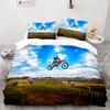 Extreme Sport Off-road Stunt Motorcycle 3D NEW Duvet Cover Pillowcase Bedding Set Adult Boy Girl Bedroom Decoration Double Large