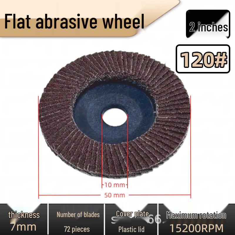 Thickened Plastic Covered Stainless Steel Flap Disc for Metal Polishing and Grinding