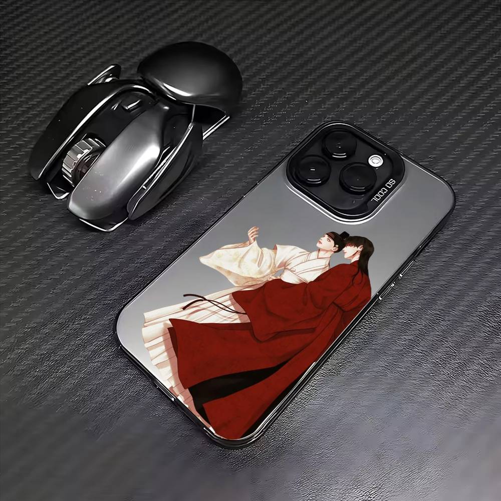 B-BL The G-Ghost's Nocturne Phone Case For iPhone17,16,15,14,13,12,11 Plus,Pro Max Colored Silver Plated Inside Cover