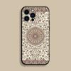 Arab Persian Carpet Floral Painting Phone Case For iPhone 17,16,15,14,13,12,Pro,Max,Plus,E,SE4,Air,Mini Black Soft Cover