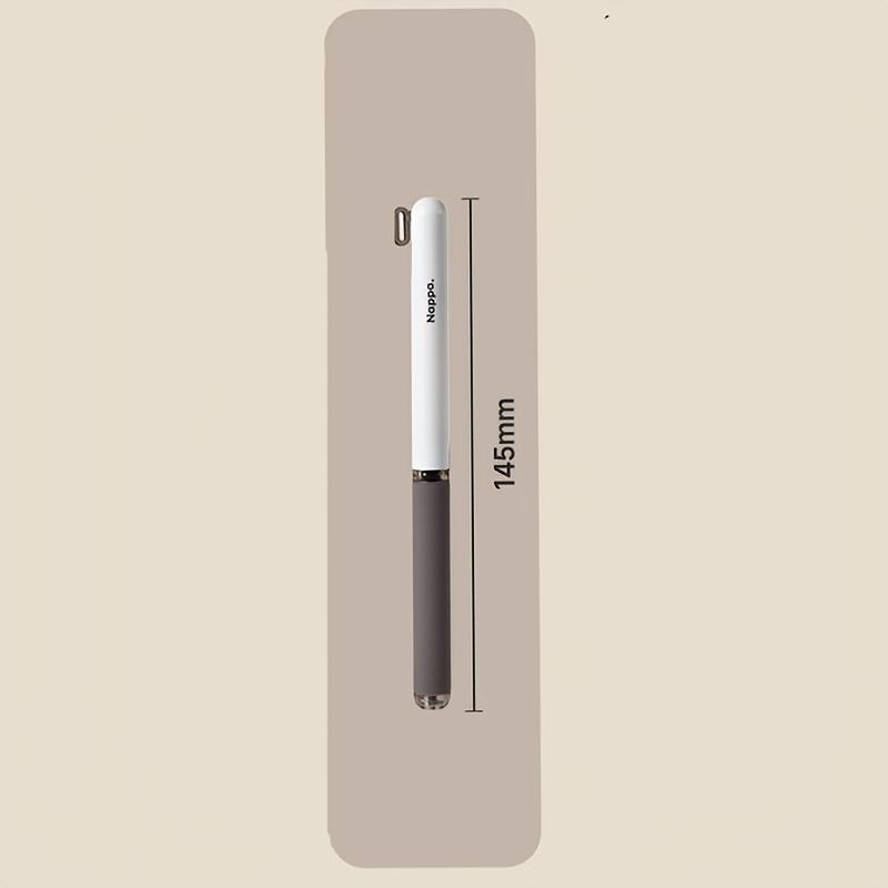 3pcs Retro-Style Nappa Side-Button Gel Pens, Including 2 Random Pens And 6 Ink Refills. They Feature 0.5Mm Black Ink for a Comfortable Grip