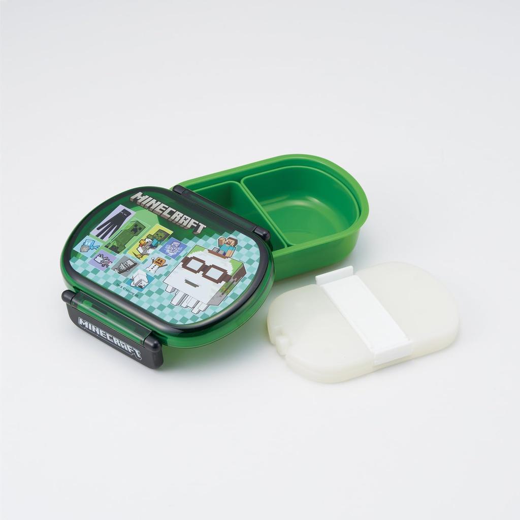 Skater Lunch Box 360ml with Ice Minecraft Size Size Pack, Design, 26, Boys' QA2BNIC-A