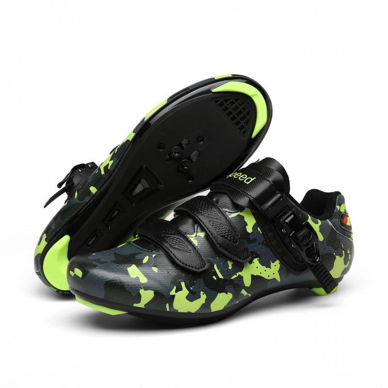 Spring and Summer New Lock Shoes Cycling Shoes Luminous Men's and Women's Bicycle Power Shoes Hard-soled Mountain Cycling Sports Shoes