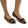 Women Classic Leopard Ballet Flats Square Toe Non-slip Flat Casual Slip-on Lightweight Shoes Daily Wear Plus Size 42