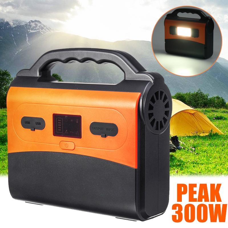 12V 50000mAh Tragbarer Heim-Solarstromgenerator Stromversorgung mit Wechselrichter LED-Licht USB LCD-Anzeige Outdoor Auto Energiespeicher