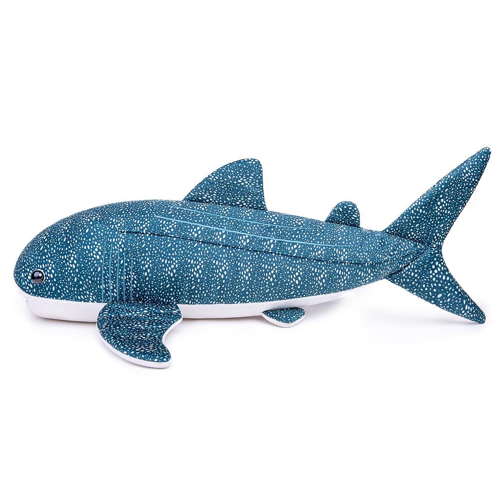 ZHONGXIN MADE Simulation Large Whale Shark Plush 52cm Realistic Blue Textured Whale Shark Plush Super Marine Life Shark Plush Kids Gift Series Toy,