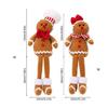 Dekorative Lebkuchenmann-Figur mit Beinen, Blickfang für Fenster und Tür, Weihnachtsfeierdekoration