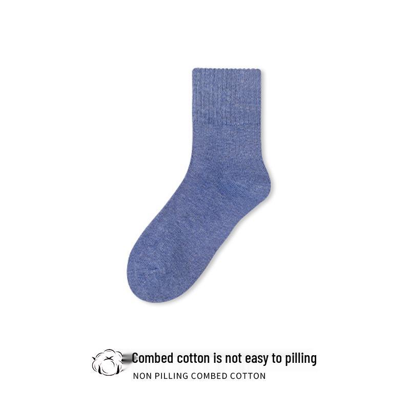 Women's Extra Thick Winter Mid-Calf Cotton Socks - Velvet, Odor-Resistant, Sweat-Absorbent, Warm and Cozy