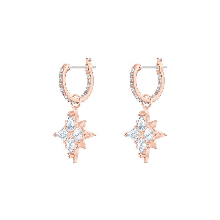 Swarovski Symbolica Earrings Womens Rose Gold