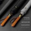 Extra Large Windproof Golf Umbrella: All-Fiber, Long Handle, Automatic, Sun & Rain Protection