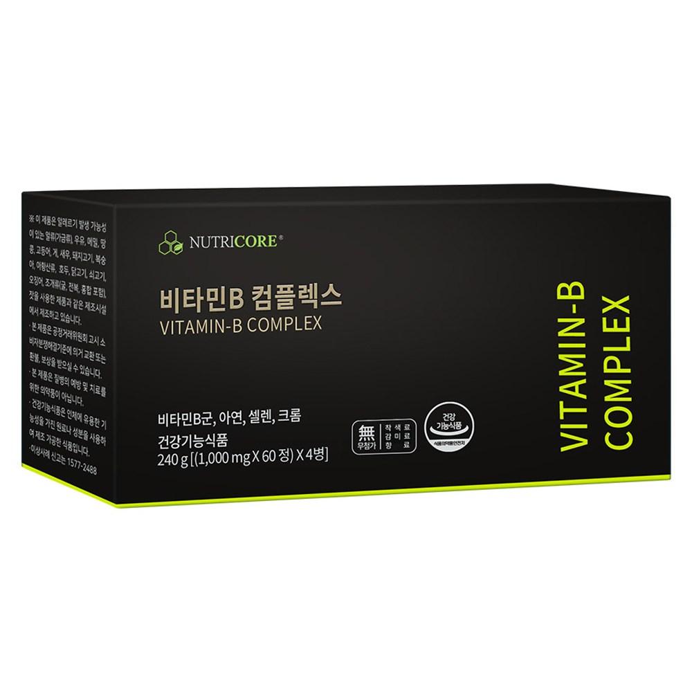 Nutricore Vitamin B Complex 60 Tablets 4 Pcs