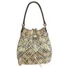 T Monogram Iconic T Letter Nylon Bucket Bag Women Handbags Khaki Honey 166273-251