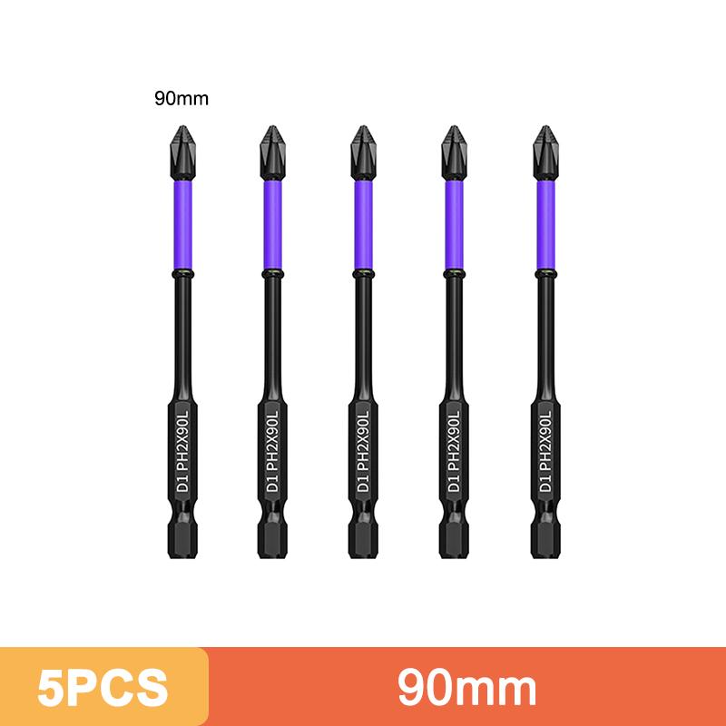 Strong Magnetic D1 Anti-shock Batch Head Hand Electric Drill Bit Cross Screwdriver High Hardness Non-slip Screwdriver Bit Set
