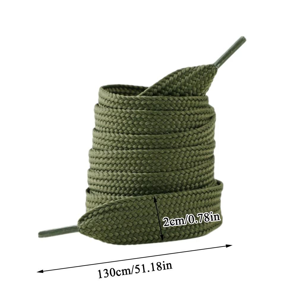 High Quality 2CM Extra Wide Shoelaces Sneakers Rope Flat Shoes Flat Shoelaces 130cm Big Shoe Laces Shoes Accessories
