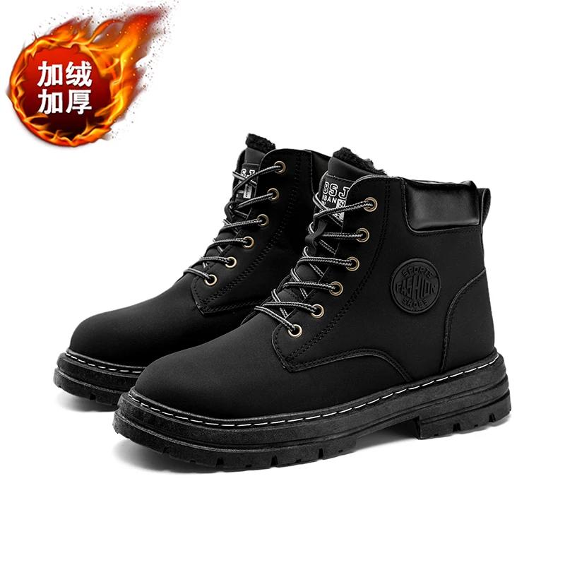 High Boots Men Casual Sneakers Work Shoes Mens Ankle Boots Leather Booties Man Brown Boot Dress Booty Man Free Delivery Shoes