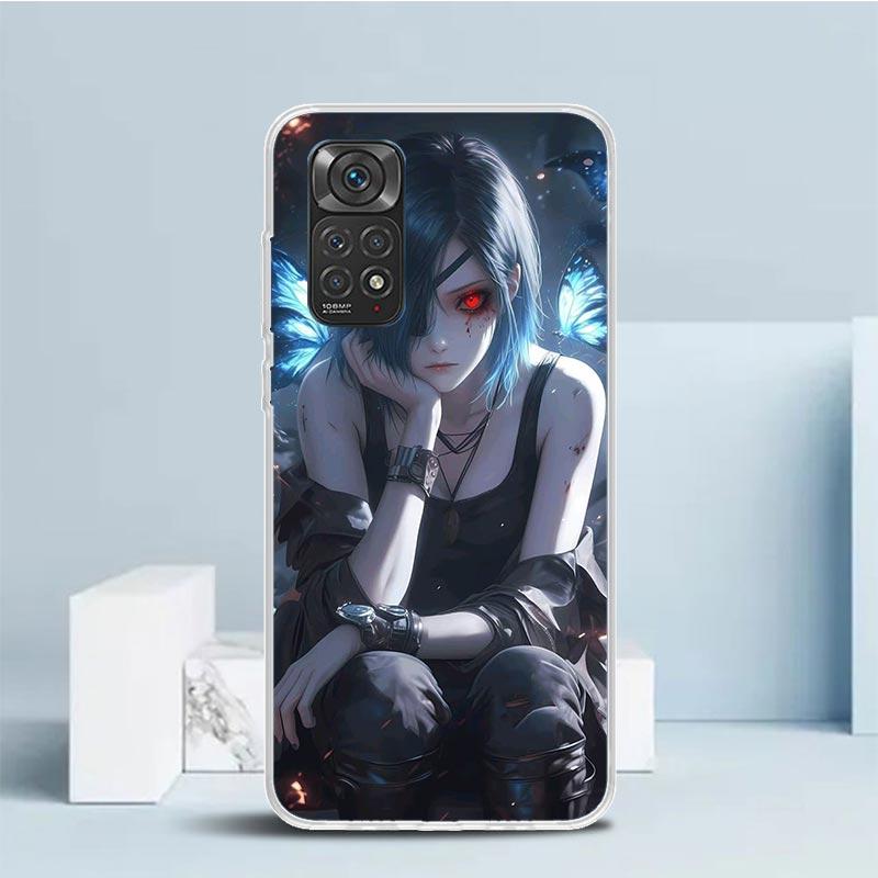 G-Ghoul Tokyo Touka Kirishima Soft Cover for Xiaomi Redmi Note 15 14 13 12 Pro Plus Phone Case 14S 11S 11T 11E 10S 10 4G Pattern