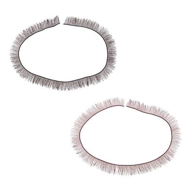 1ks roztomilé okouzlující panenky BJD Big Pretty Eye Make Up Proužek řas Black