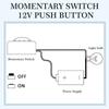 Automobile Suppliesvv Mini Momentary Push Button Adhesive DIY Mini Button Switch 12V Car Push Buttons