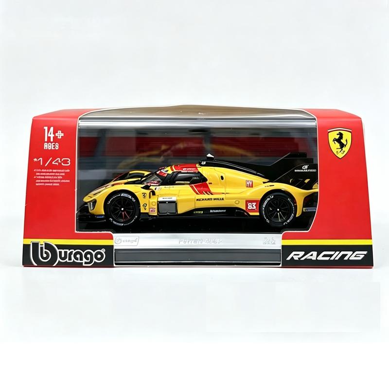 Neu im Sortiment: Bburago 1:43 Ferrari 296 Gt3 2025-#51 2025 499p #83 Meisterschaftsauto 24h Le Mans Legierung Druckguss Auto Modelle Spielzeug Geschenk