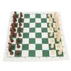 Chess Board Game Set   PU Lther Chess Board Wooden Chess Pieces Portable Chess Set with Storage Bag