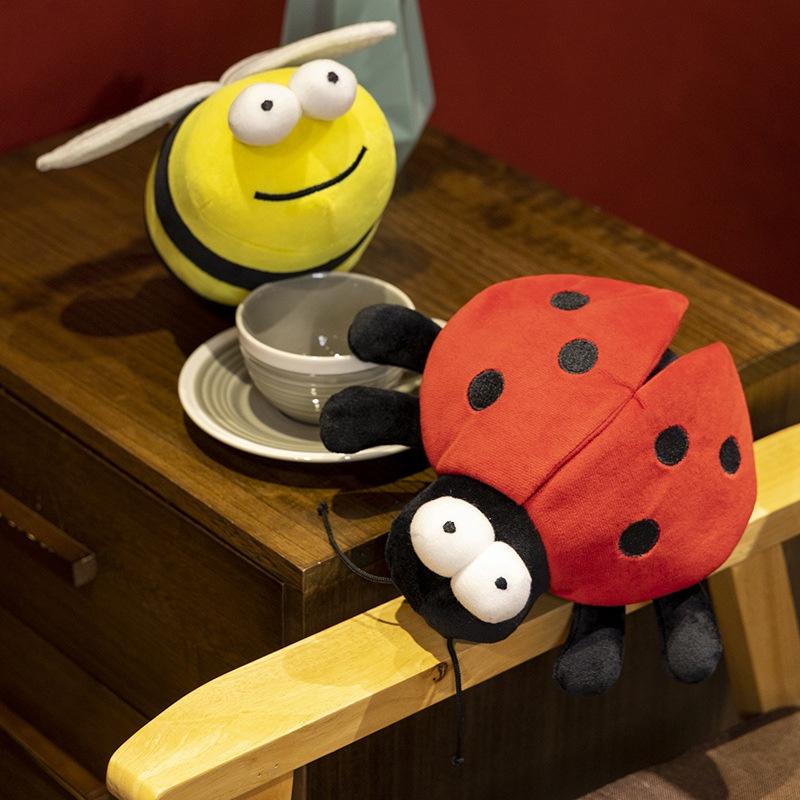 In Stock Cross-border New Arrival Insect Adventure Bee Ladybug Stuffed Animal Cartoon Flying Animal Plush Toy Gift