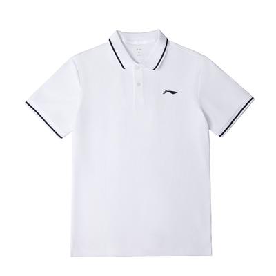 Li Ning Classic Logo Minimalist Casual Outdoor Sports Polo Shirt Men Tops White YPLW067-1