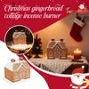Christmas Gingerbread Log Cabin Incense Burner ,Gingerbread House Ornament Incense Burner ,Log Cabin Incense Burner ,Home Chimney Decorations