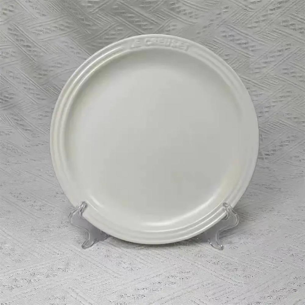 French Rainbow Underglaze Color Plate Vegetable 9-inch Ceramic 7-inch Vegetable PlateRainbow Color Western Food Trays