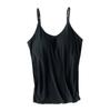 Women's Fashion Non-Steel Ring All-In-One Wth Bra Pads Camisole Vest Bottoming Shirt Sexy Large Size Underwear