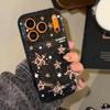 Glitter Leopard Print Star Phone Case for iPhone 15, iPhone 16, iPhone 17 Pro Max
