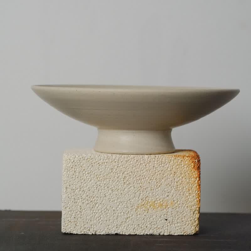 Qiu Shan Fang  Maizi No.1  Multi-purpose Porcelain High-Footed Plate