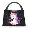 Custom Cartoon Unicorns Rainbows Lunch Bags Men Women Warm Cooler Insulated Lunch Boxes for Office Travel