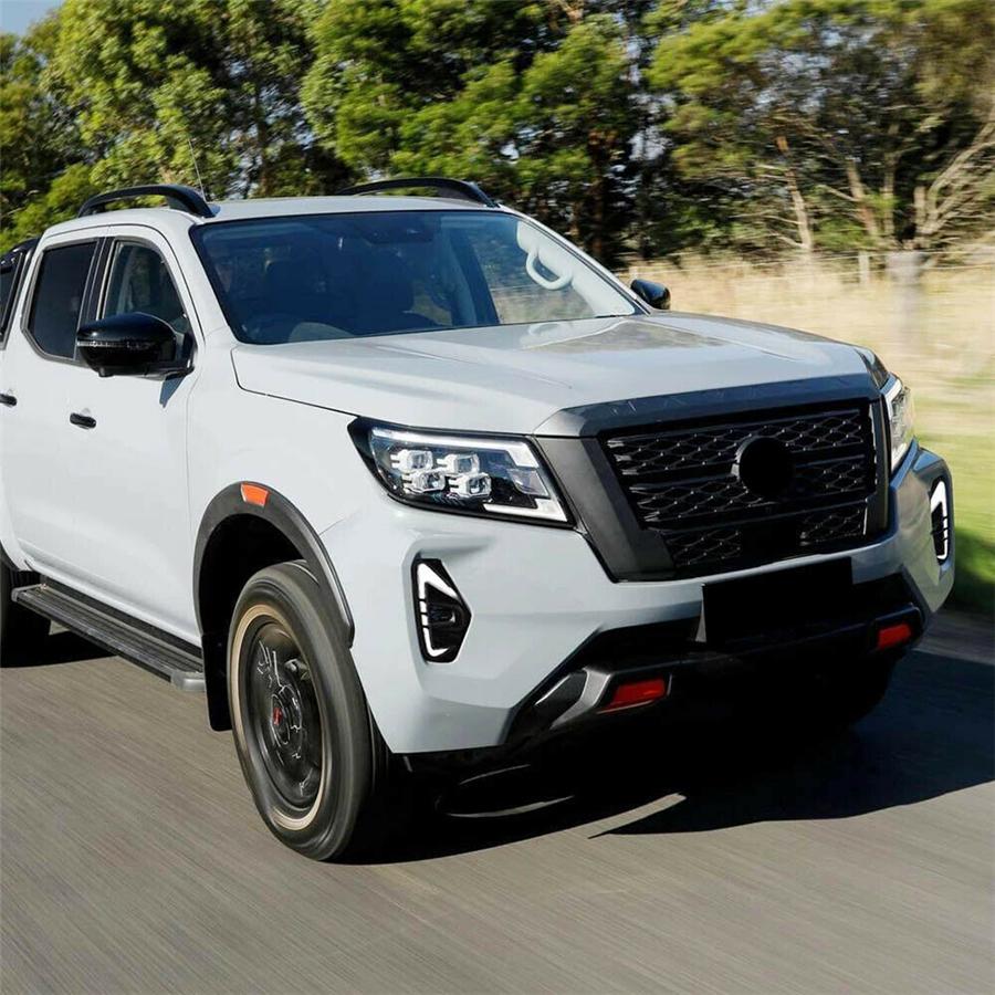 Pair LED DRL Daytime Running Light Fog Lamp Turn Signal For Nissan Navara 20-22