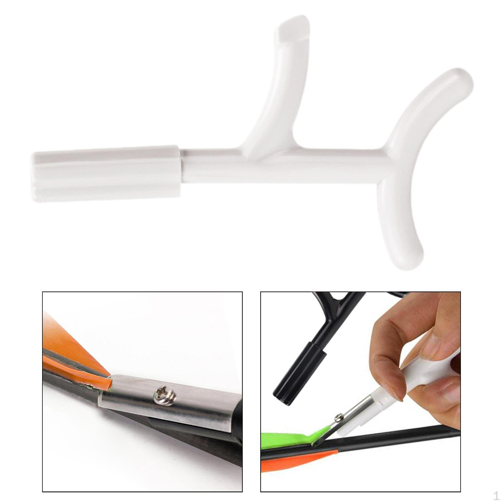 

Fletching Remover Tool Arrow Stripper Scraper for Outdoor Activities Camping білий