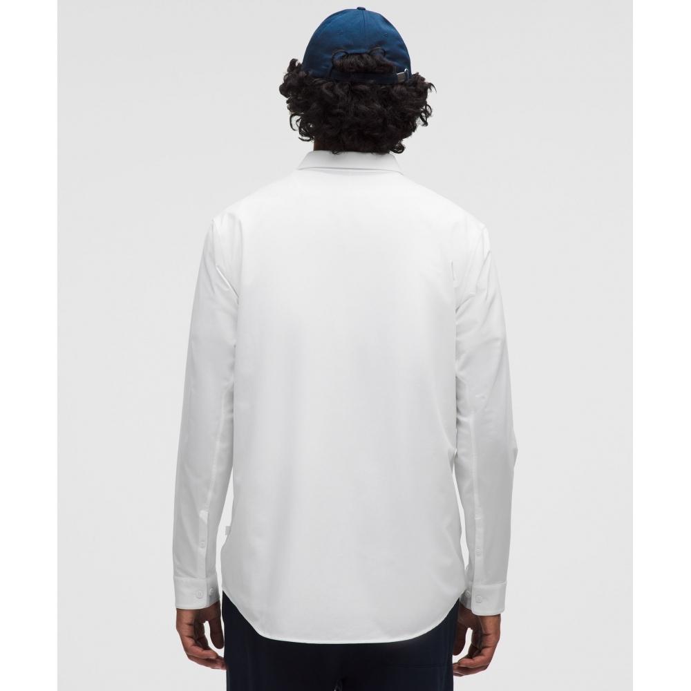 Lullulemon New Venture Slim Fit Long Sleeve Shirt Wht
