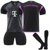 2324 Bayern-Munich Away Football Jerseys Children's Football Training Suit Set